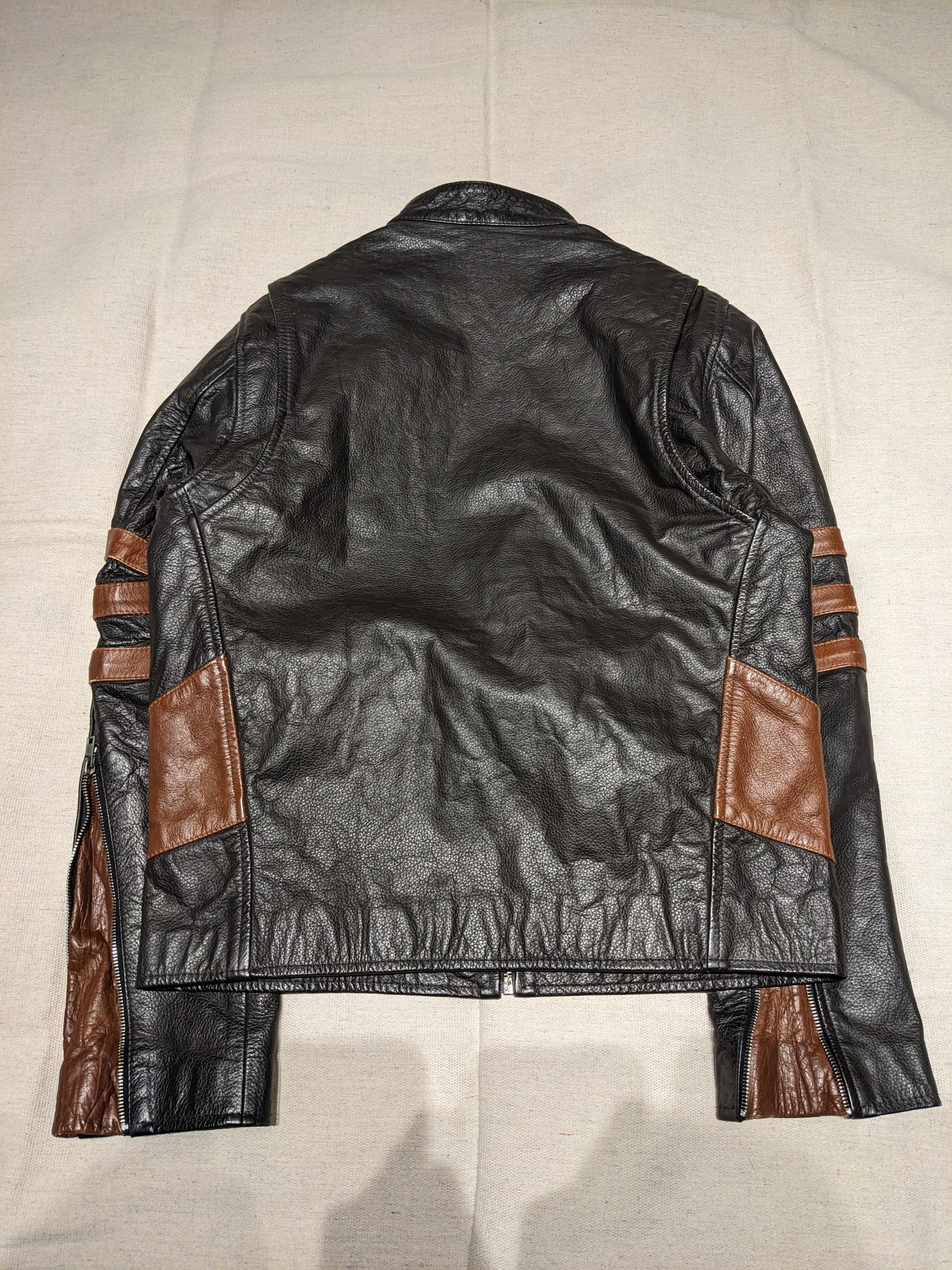 Other Vintage Leather Cafe Racer Moto Jacket men's S/ M Size US S / EU 44-46 / 1 - 6 Thumbnail