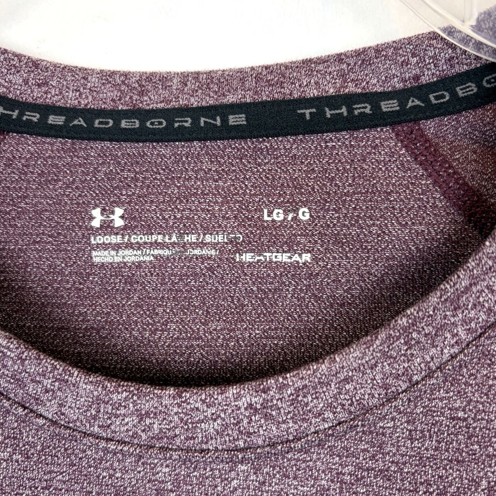 Under Armour Under Armour Threadborne Heatgear Shirt Mens Large Burgundy Loose Base Layer Size US L / EU 52-54 / 3 - 3 Thumbnail