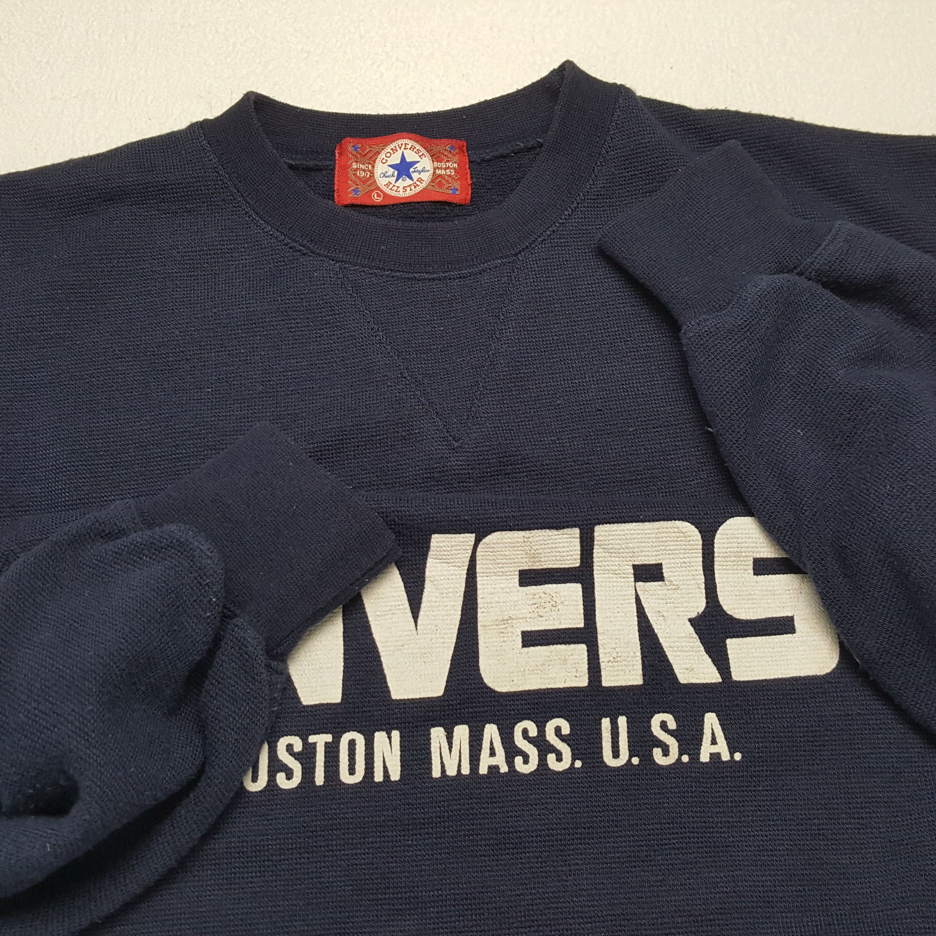 Converse × Vintage CONVERSE Big Spell Out Design Streetwear Sweatshirt Size US L / EU 52-54 / 3 - 7 Thumbnail