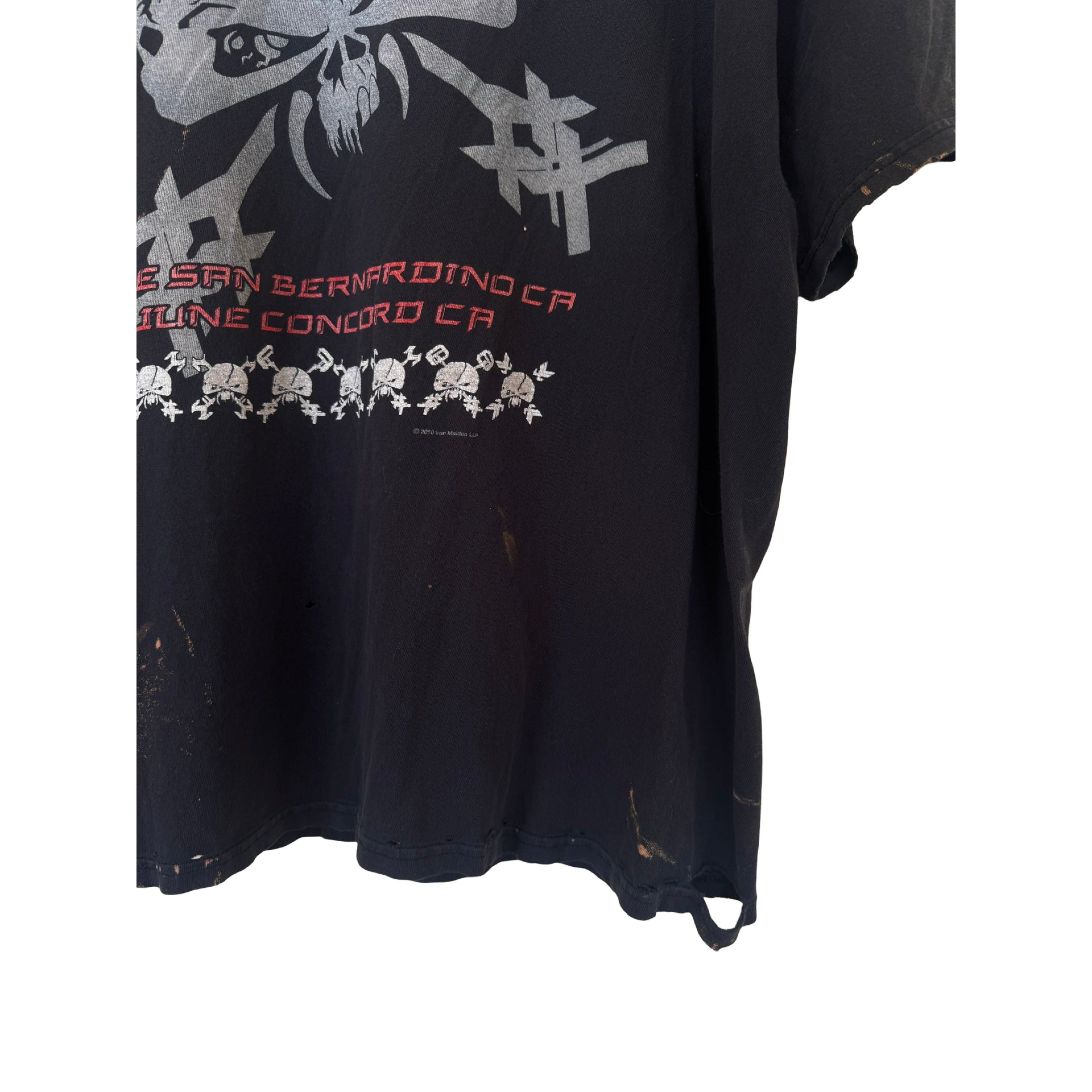 Vintage Iron Madien Final Frontier Tour Thrashed Tee Size US XL / EU 56 / 4 - 7 Thumbnail