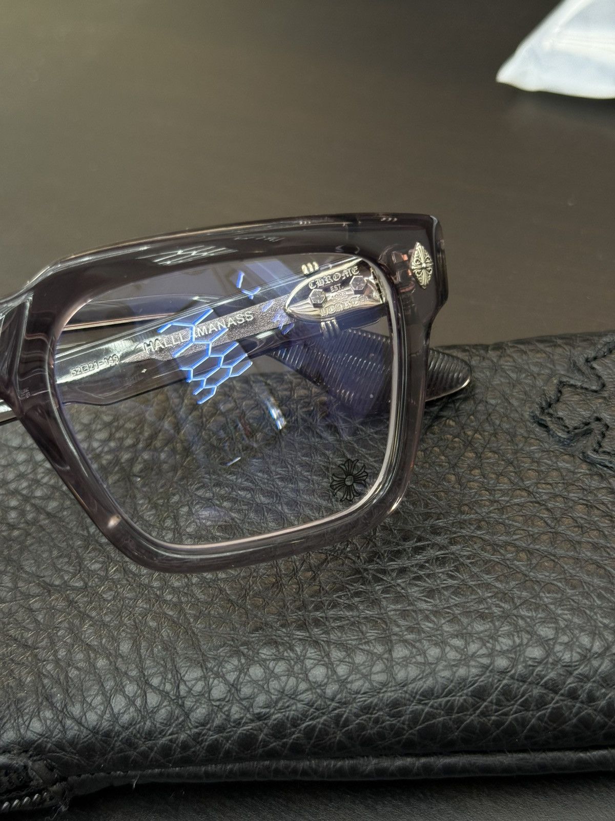 Chrome Hearts Chrome Hearts Flint “Halllamanass” Clear Glasses (NEW) Size ONE SIZE - 17 Thumbnail