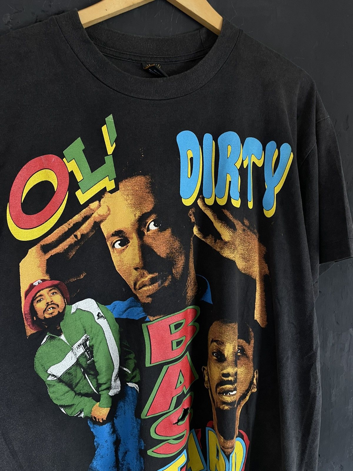 Vintage Trashed Wutang Ol'Dirty B4strd Rap Tees Size US XL / EU 56 / 4 - 2 Thumbnail