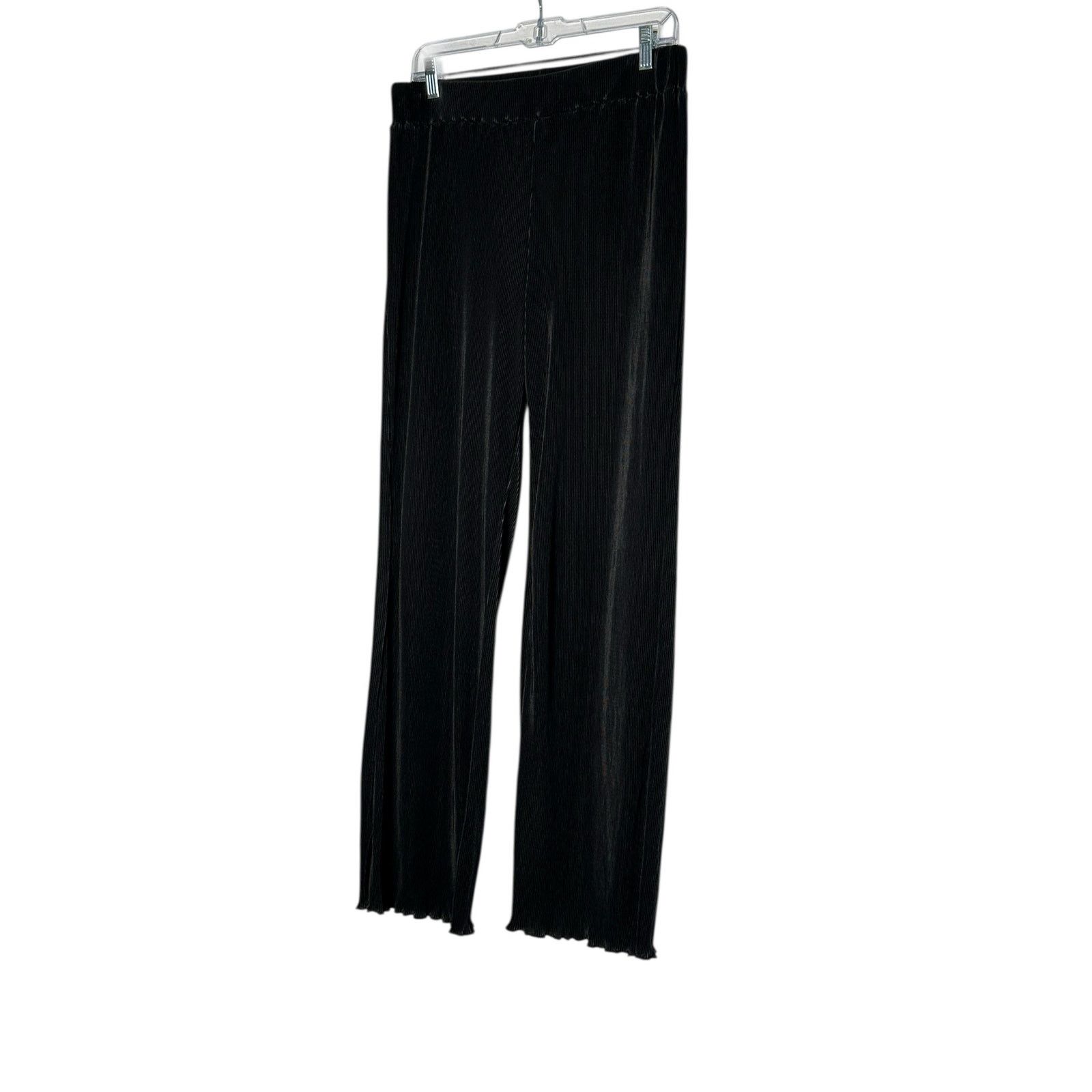 Rachel Zoe Rachel Zoe black slinky wide legs pull on pants size Medium Size 32" / US 10 / IT 46 - 5 Thumbnail