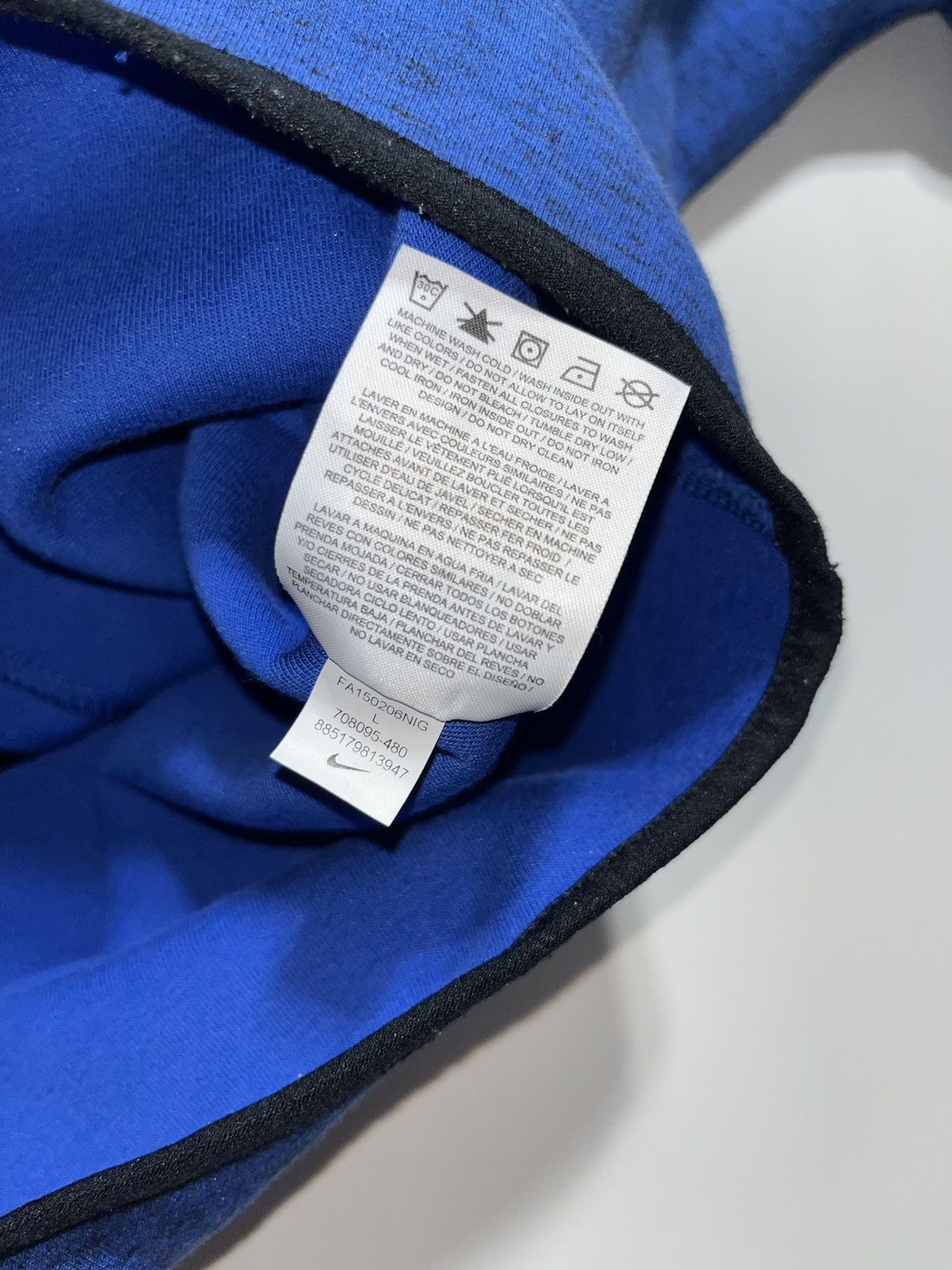 Nike Nike Tech Fleece zip drill hoodie blue size L Size US L / EU 52-54 / 3 - 13 Thumbnail