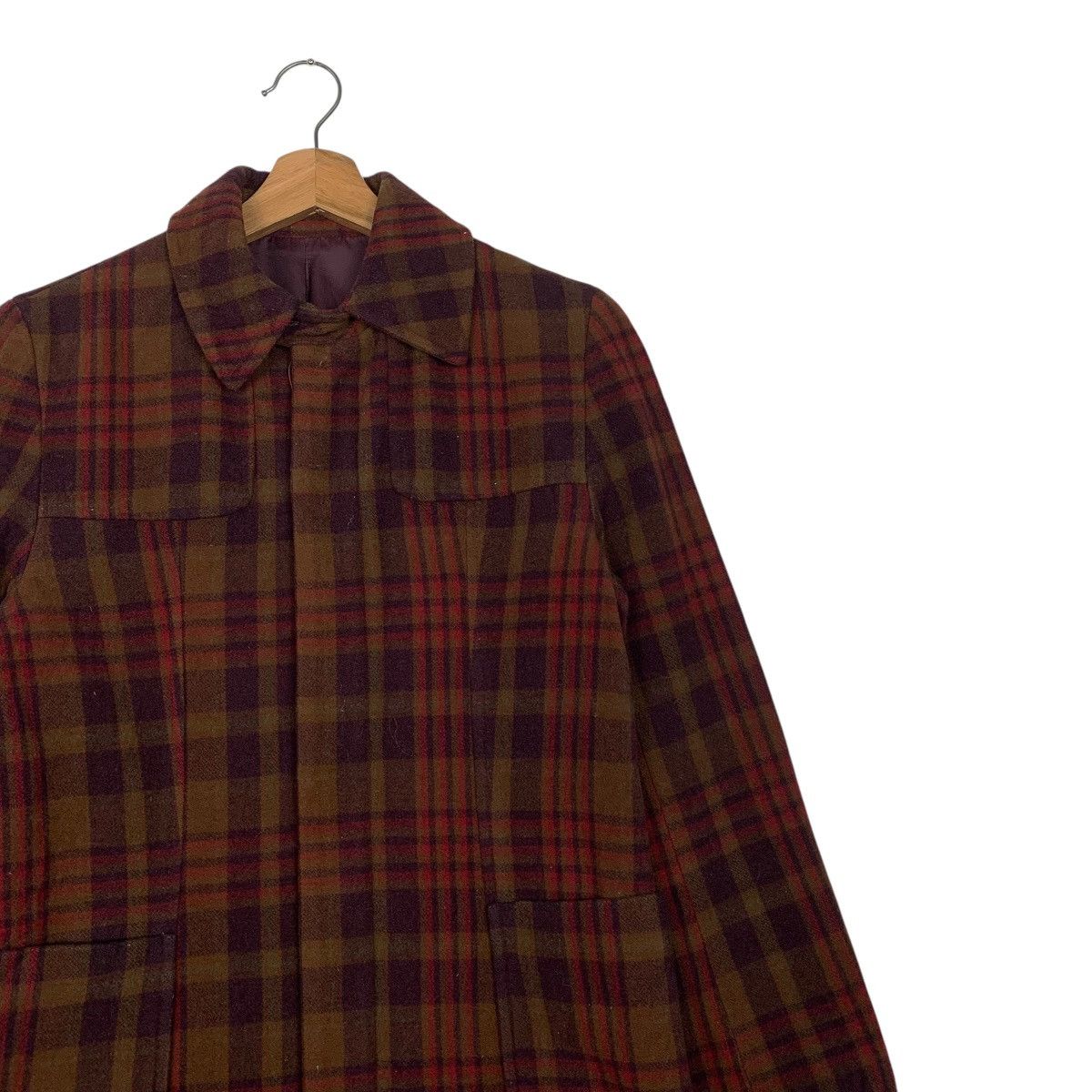 Japanese Brand Japanese Brand Ined Tartan Coat Size S / US 4 / IT 40 - 5 Thumbnail