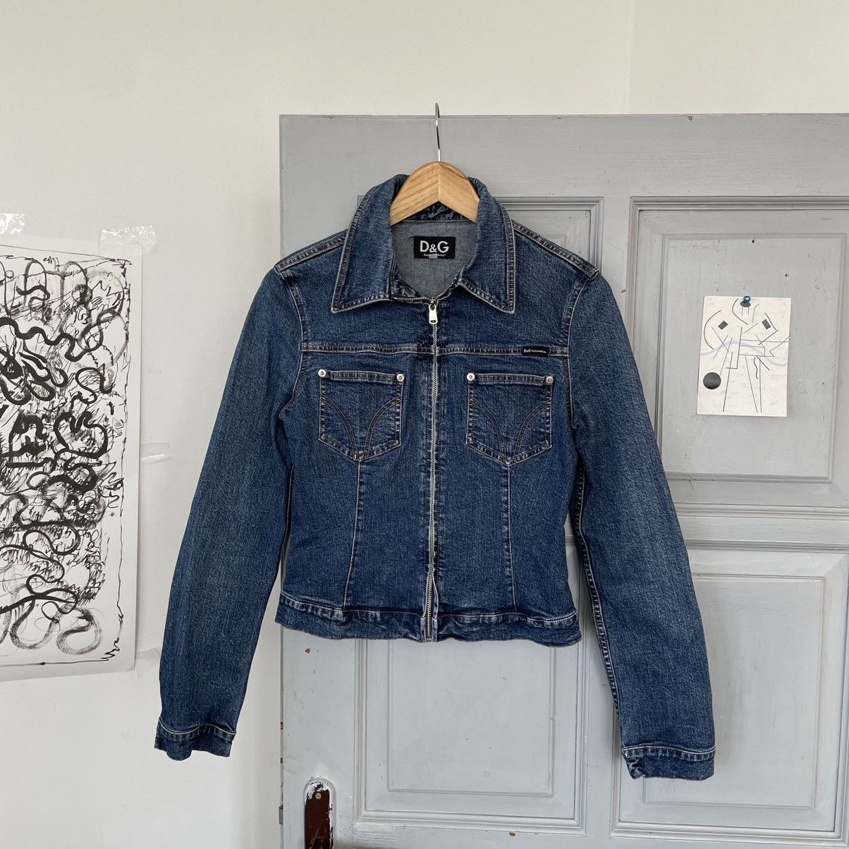 Dolce & Gabbana Vintage Dolce & Gabbana Blue Denim Jacket size S Size S / US 4 / IT 40 - 2 Thumbnail