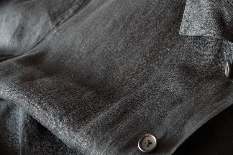 Yohji Yamamoto Yohji Yamamoto 94SS Hidden Striped Linen Workman's Jacket 2 Size US M / EU 48-50 / 2 - 5 Thumbnail