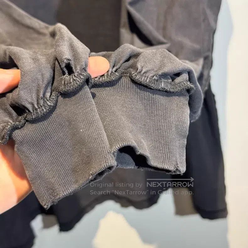 Balenciaga Balenciaga Letter Patch Destroyed Vintage Long Sleeve Size US M / EU 48-50 / 2 - 3 Thumbnail