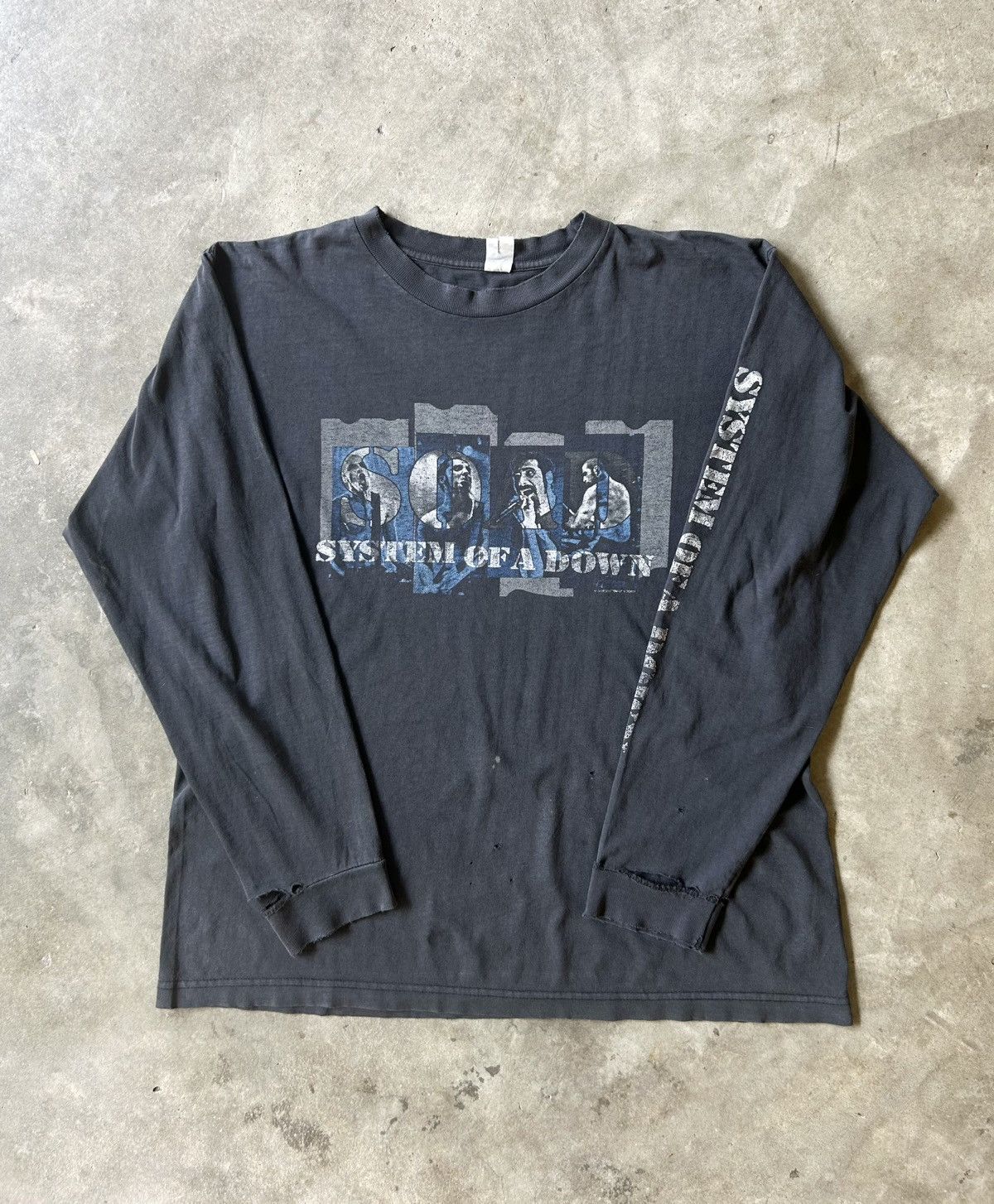 Band Tees × Vintage Vintage Long Sleeve System Of A Down 2002 Shirt Size US XL / EU 56 / 4 - 1 Thumbnail