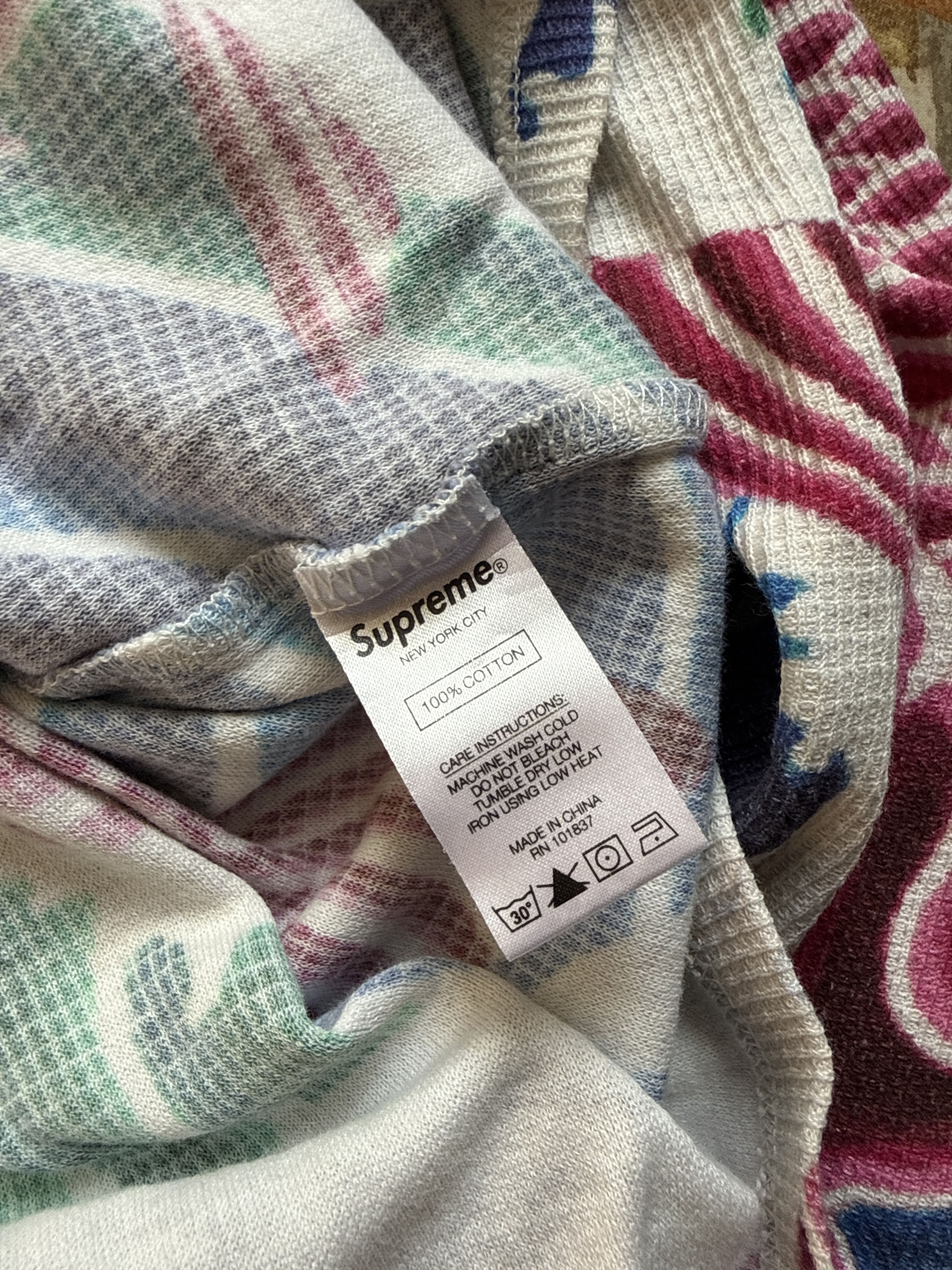 Supreme Supreme SS20 Waves L/S Long Sleeve Top Multicolor Medium Size US L / EU 52-54 / 3 - 4 Thumbnail
