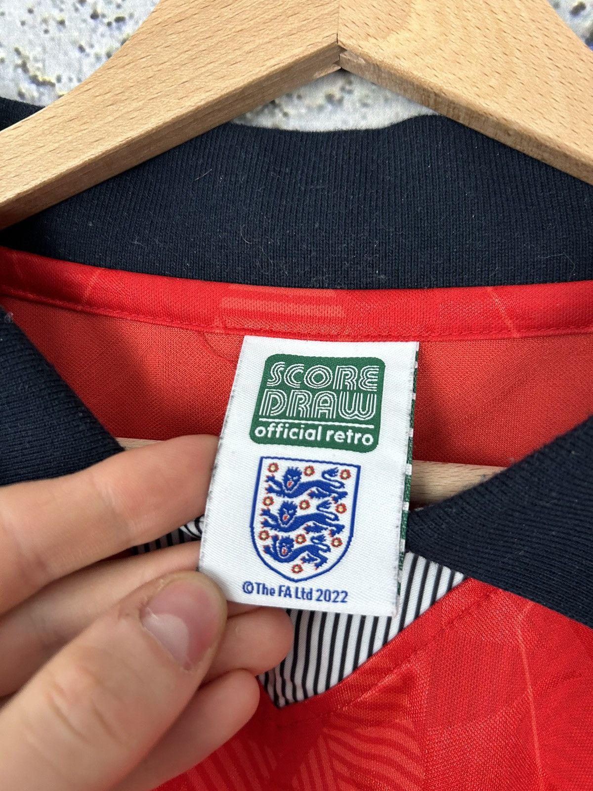 Vintage Vintage England Soccer Draw Jersey Football Retro 90s Size US XL / EU 56 / 4 - 5 Thumbnail