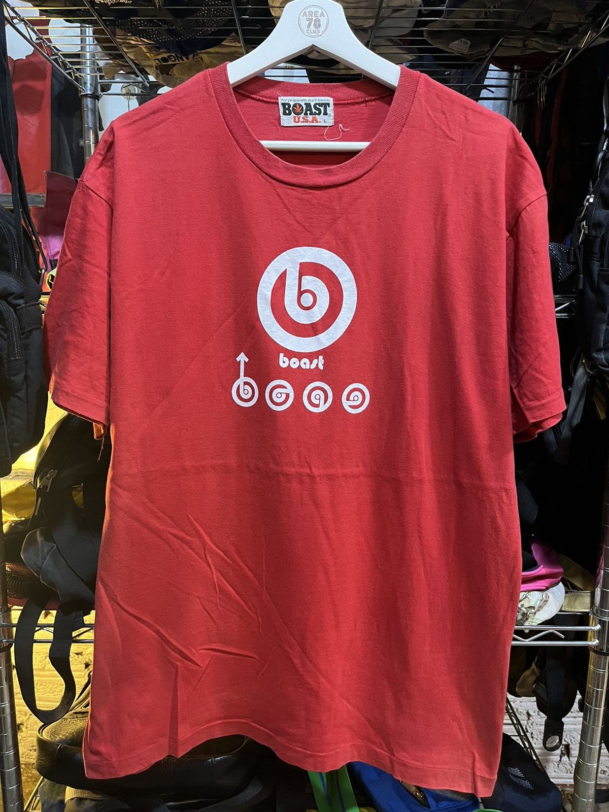 Boast × Vintage Boast USA Tennis Branded Tee Logo 90s (single stitch) Size US L / EU 52-54 / 3 - 1 Thumbnail