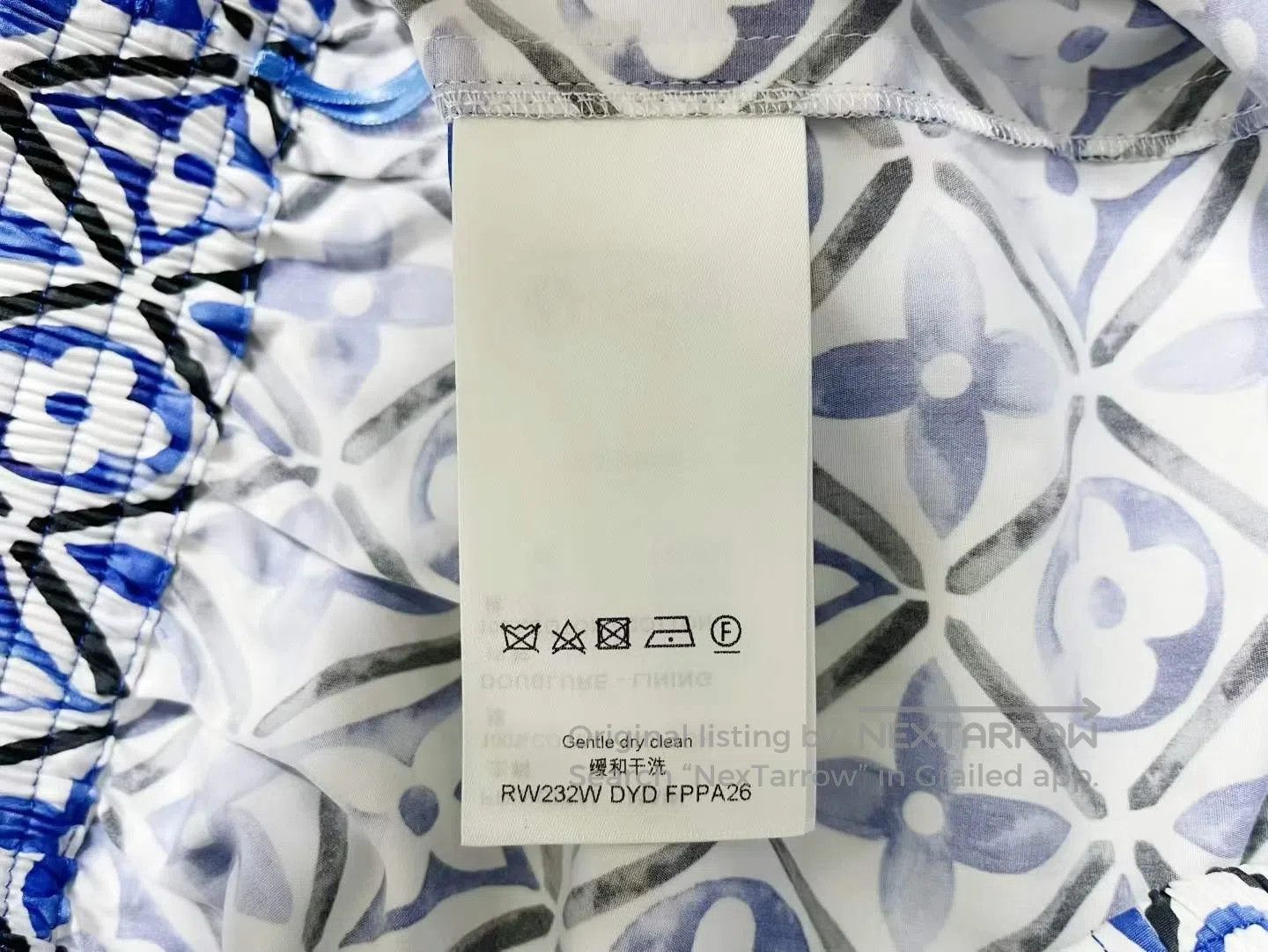 Louis Vuitton Louis Vuitton White and Blue Ink Camo Shorts| Size US 36 / EU 52 - 4 Thumbnail
