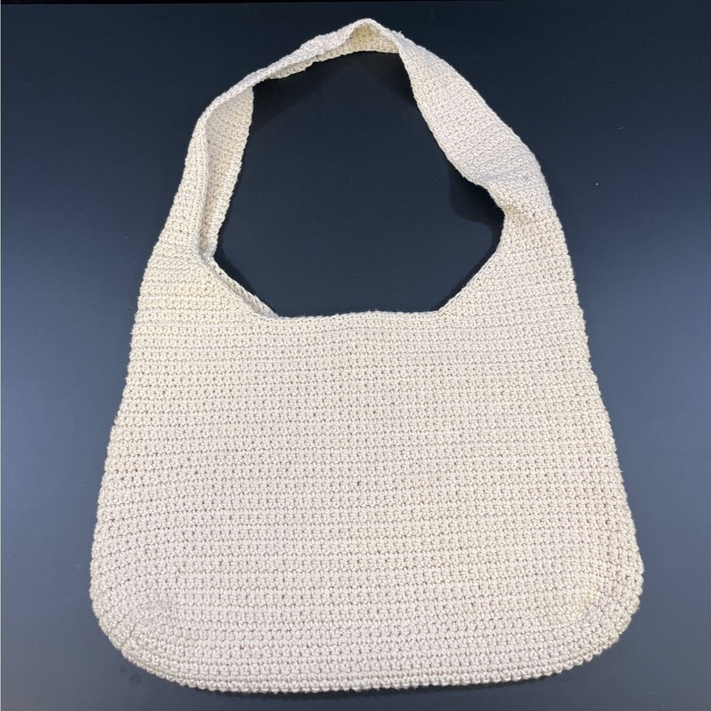 Other Vintage Women's Beige Floral Crochet Shoulder/Tote Bag SKU 5 Size ONE SIZE - 2 Thumbnail