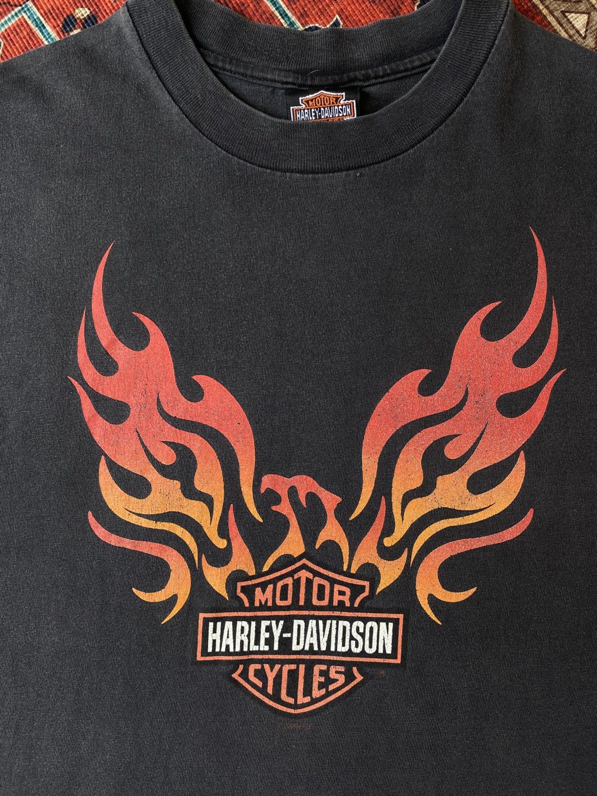 Harley Davidson Vintage Harley Davidson Flame Eagle El cajon California Size US M / EU 48-50 / 2 - 7 Thumbnail