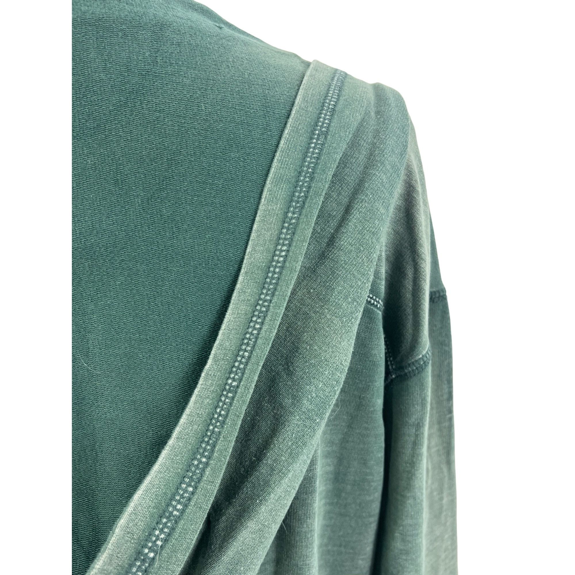 Free People RARE Free People Distressed Green V-Neck Hooded Tunic S | Bo Size S / US 4 / IT 40 - 10 Thumbnail