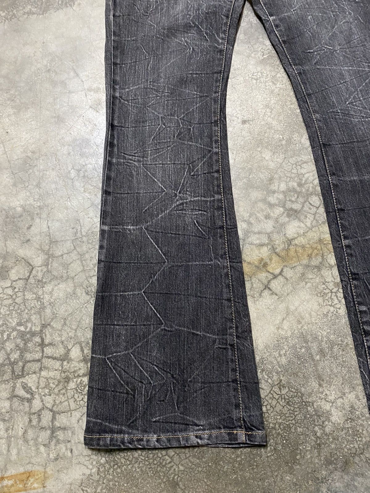 Hysteric Glamour × If Six Was Nine × Le Grande Bleu (L.G.B.) Flare Jeans Japanese Daily Topic Black Punk Jeans Size US 31 - 2 Thumbnail