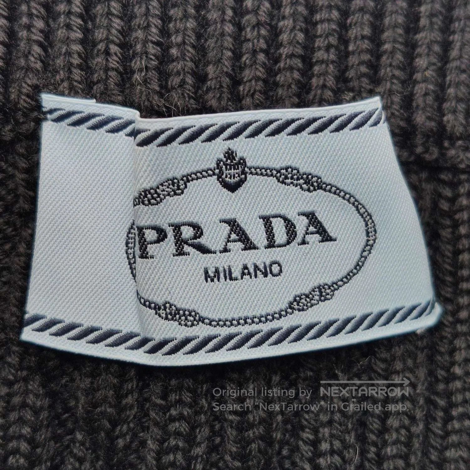 Prada Prada Logo Knit Crop Tank Top . Size XXS / US 00 / IT 34 - 5 Thumbnail