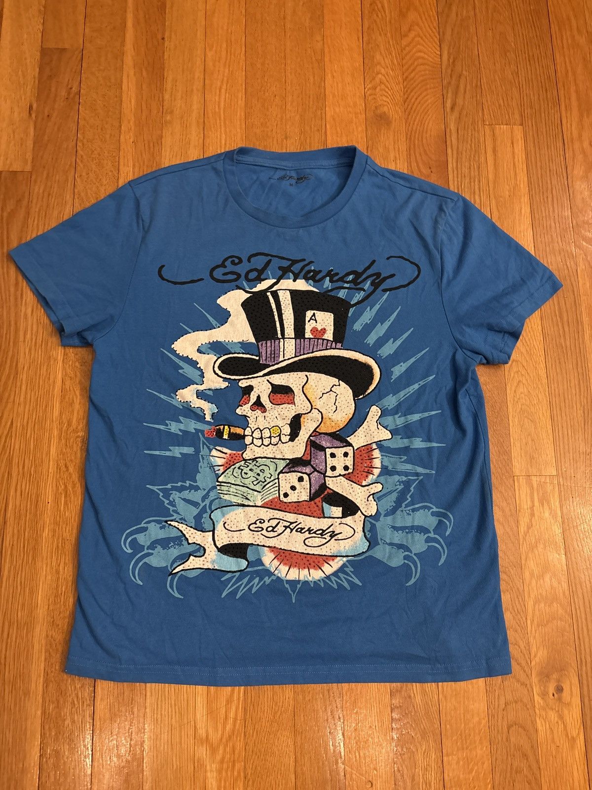 Ed Hardy Ed Hardy Rhinestone Tee size Medium Size US M / EU 48-50 / 2 - 1 Thumbnail