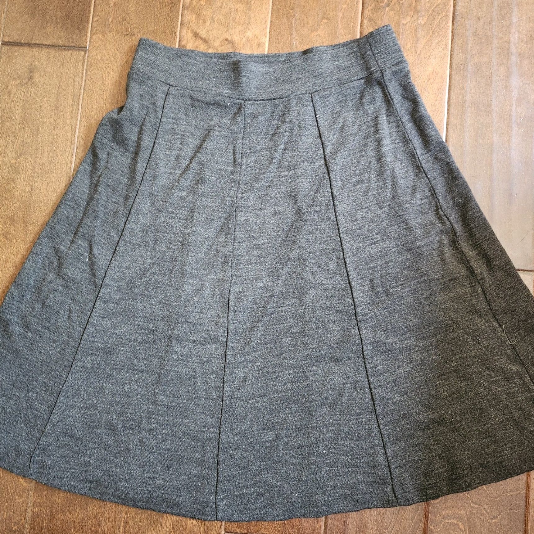 Banana Republic Banana Republic Skirt Wool Gray Heathered Solid Long Dress 0 Women Winter Spring Fall Regular XS? Size 25" / US 0 / IT 36 - 3 Thumbnail