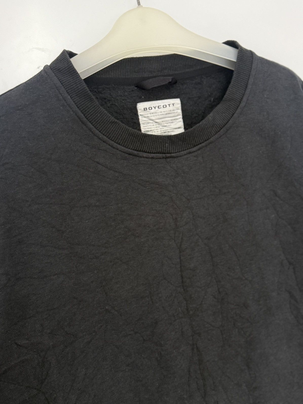 Boycott 🔥 Y2k Boycott Japan Spellout Embroidery Sweatshirt - LL Size US XL / EU 56 / 4 - 5 Thumbnail