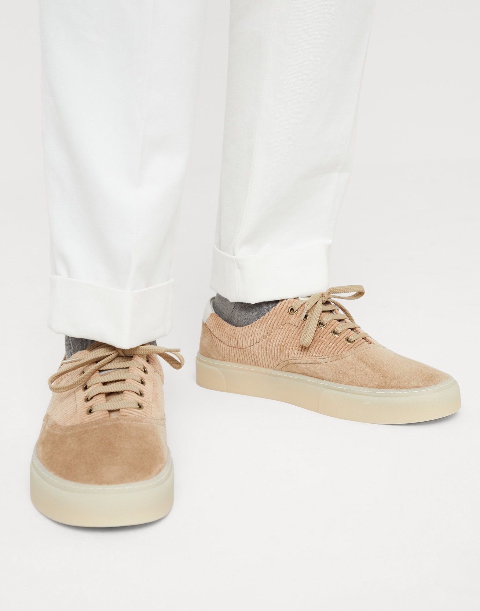 Brunello Cucinelli o1la1rc1a0925 Low-Top Sneakers in Brown Size US 10 / EU 43 - 4 Thumbnail