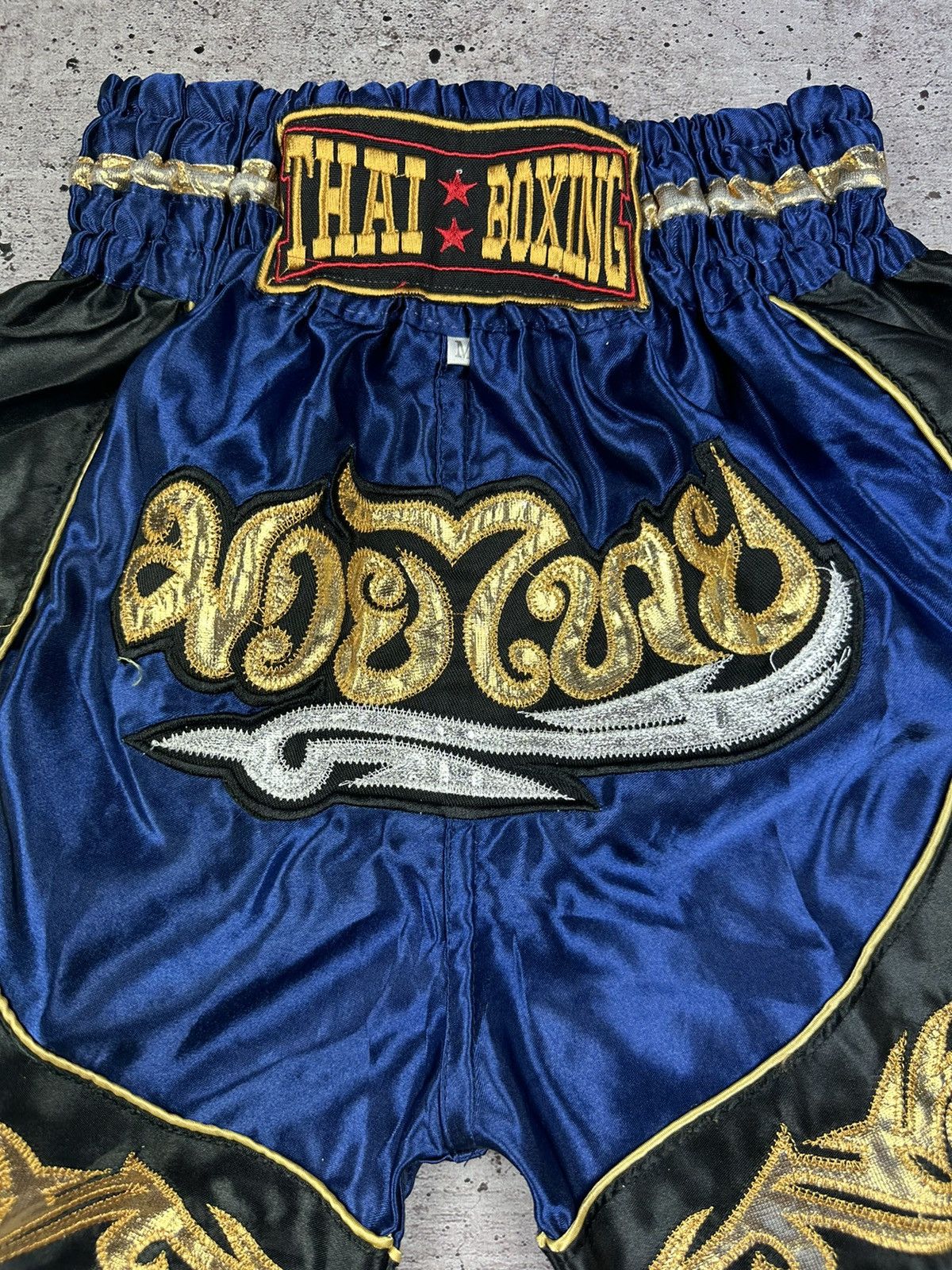 Japanese Brand Vintage Muay Thai Boxing Blue Shorts Size US 32 / EU 48 - 6 Thumbnail