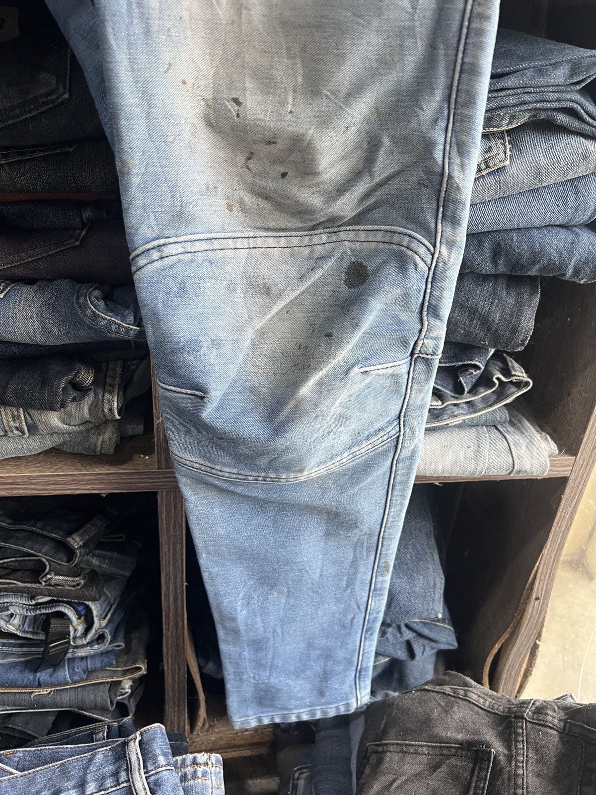 Japanese Brand 🔥Iz Frontier Distressed Denim Size US 34 / EU 50 - 10 Thumbnail