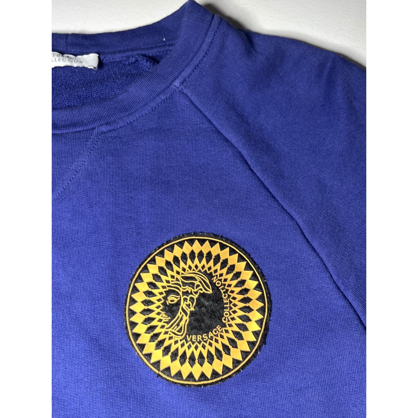 Vintage VINTAGE Versace Collection Sweatshirt Crewneck Men’s S Blue Logo Jersey Cotton Pullover Size US S / EU 44-46 / 1 - 7 Thumbnail