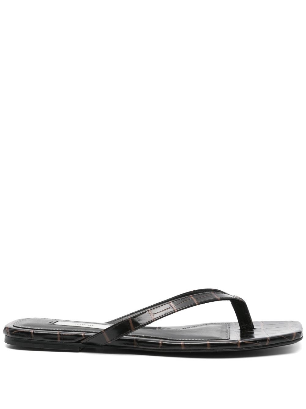 Toteme Leather Thong Sandals, Women's (Size 11)