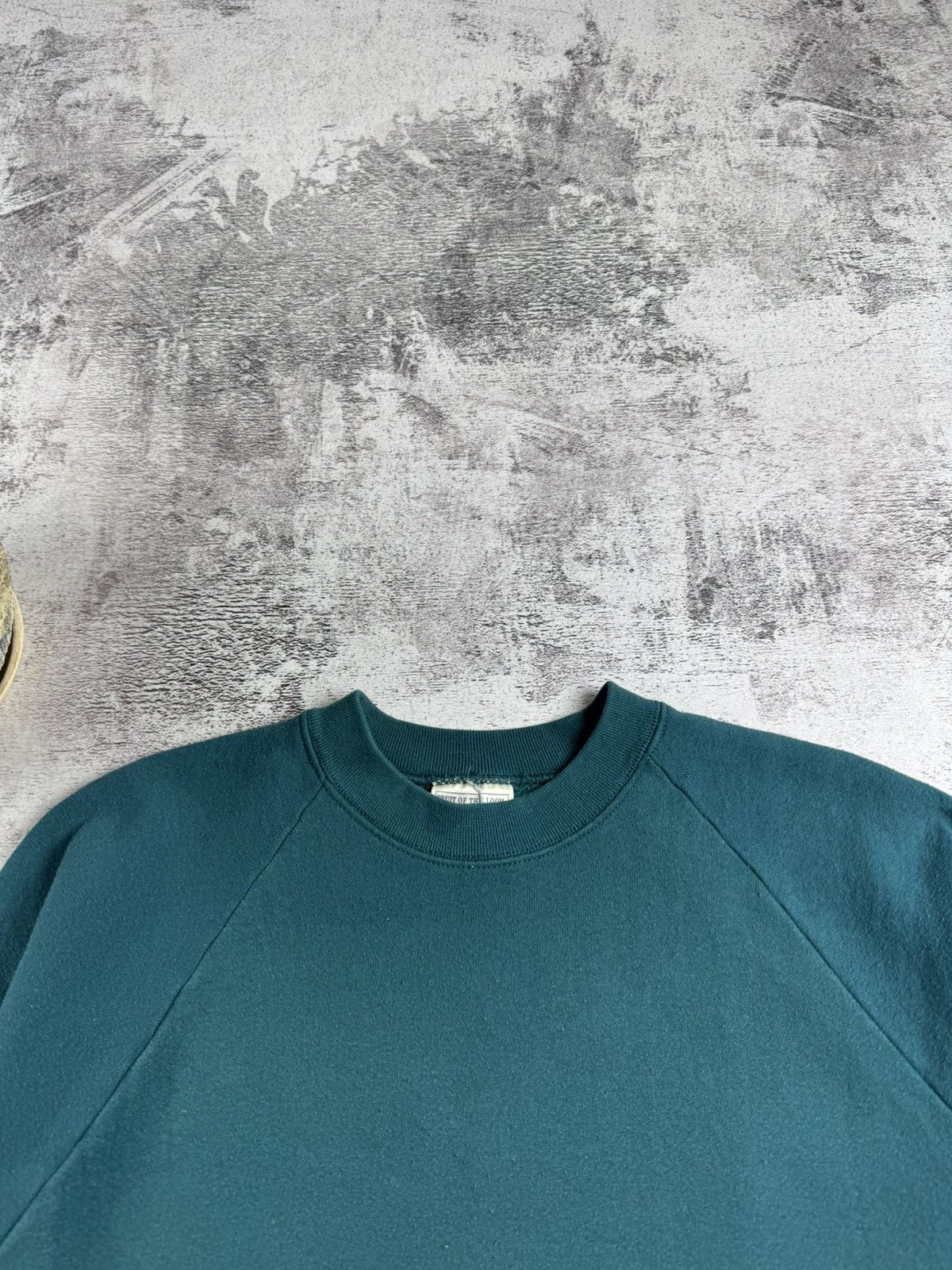 Fruit Of The Loom × Vintage Fruit of The Loom USA Blank 90s Hoodie Sweatshirt Pullover Size US XL / EU 56 / 4 - 9 Thumbnail