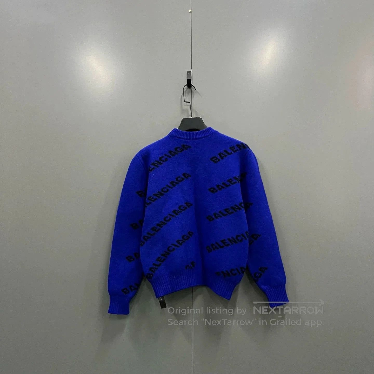 Balenciaga Balenciaga Blue Logo Sweater. Size US XS / EU 42 / 0 - 2 Thumbnail