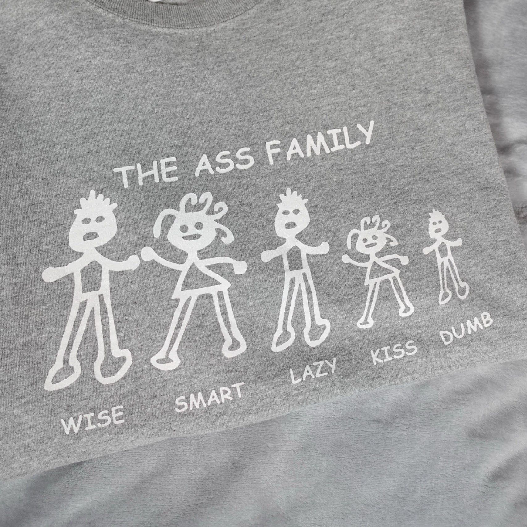 Fruit Of The Loom Funny Graphic Print T-Shirt Mens XL Gray Fruit of the Loom Y2K Humor Size US XL / EU 56 / 4 - 2 Thumbnail
