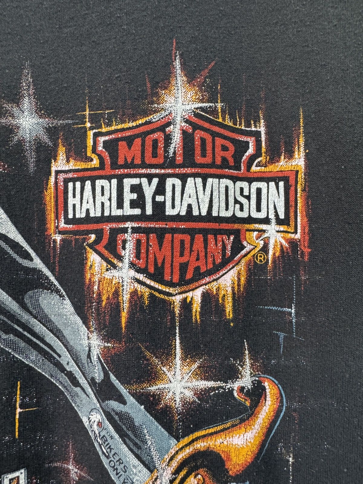 Vintage Vintage 80s Harley Davidson Real Steel Shirt Size US L / EU 52-54 / 3 - 5 Thumbnail