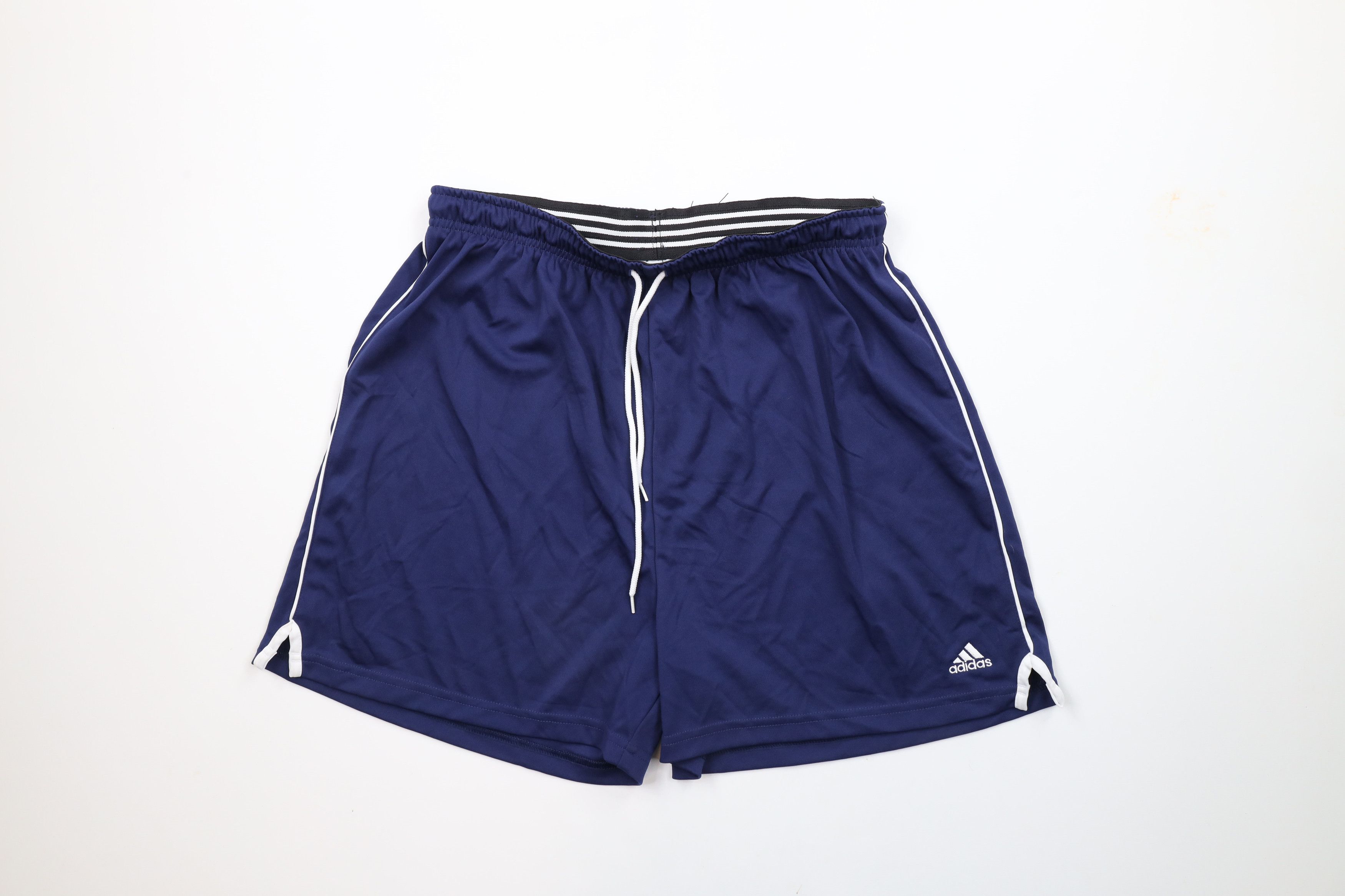 Adidas × Vintage Vintage Adidas Above Knee Running Jogging Soccer Shorts Blue Size US 36 / EU 52 - 1 Thumbnail