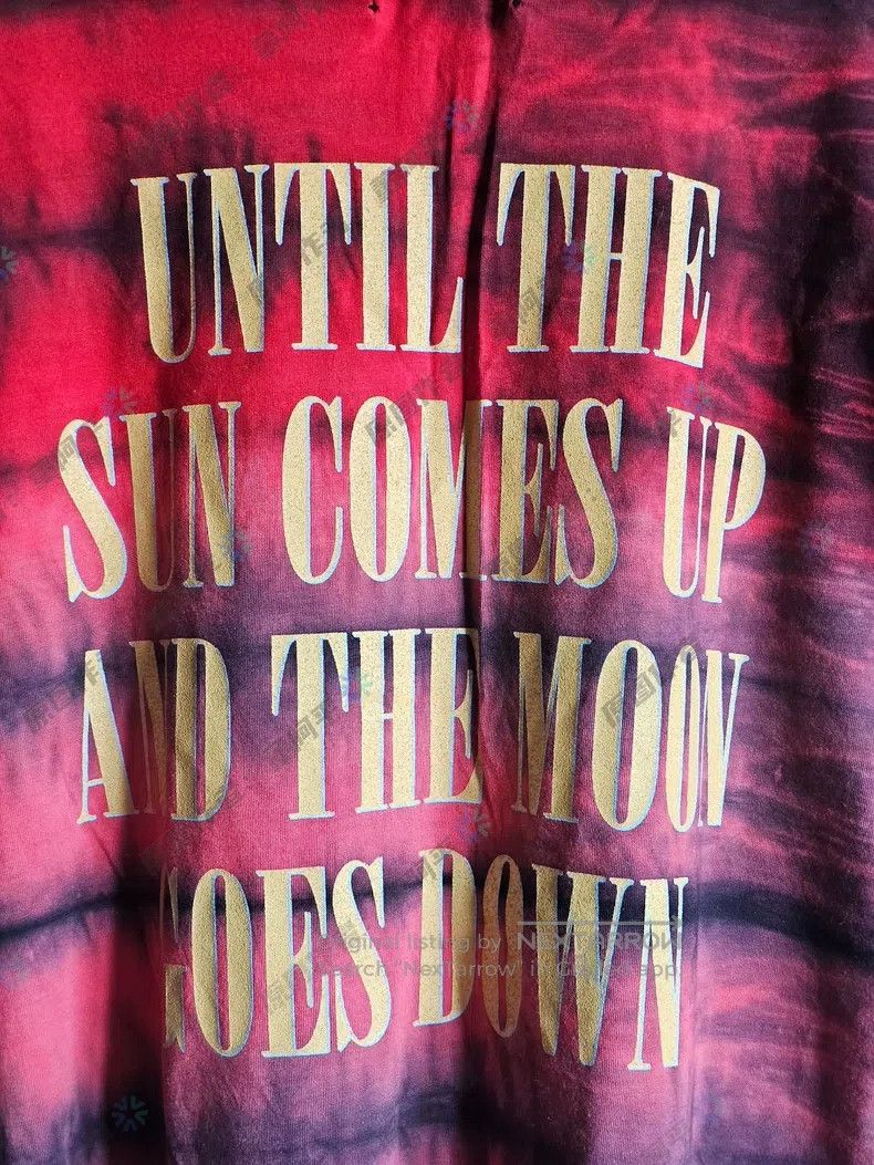 Amiri Amiri Size S Red-tinged short-sleeve T-shirt with gold "WIL Size US S / EU 44-46 / 1 - 5 Thumbnail