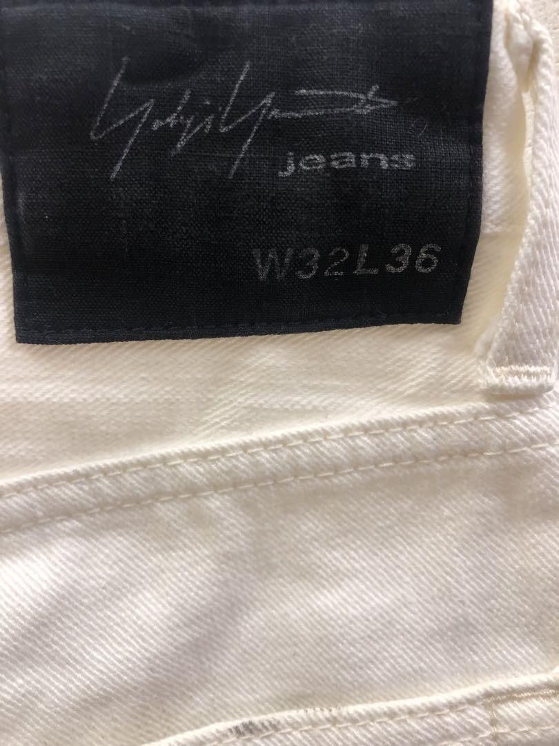 Yohji Yamamoto Yohji Yamamoto pants white denim Size US 29 - 5 Thumbnail