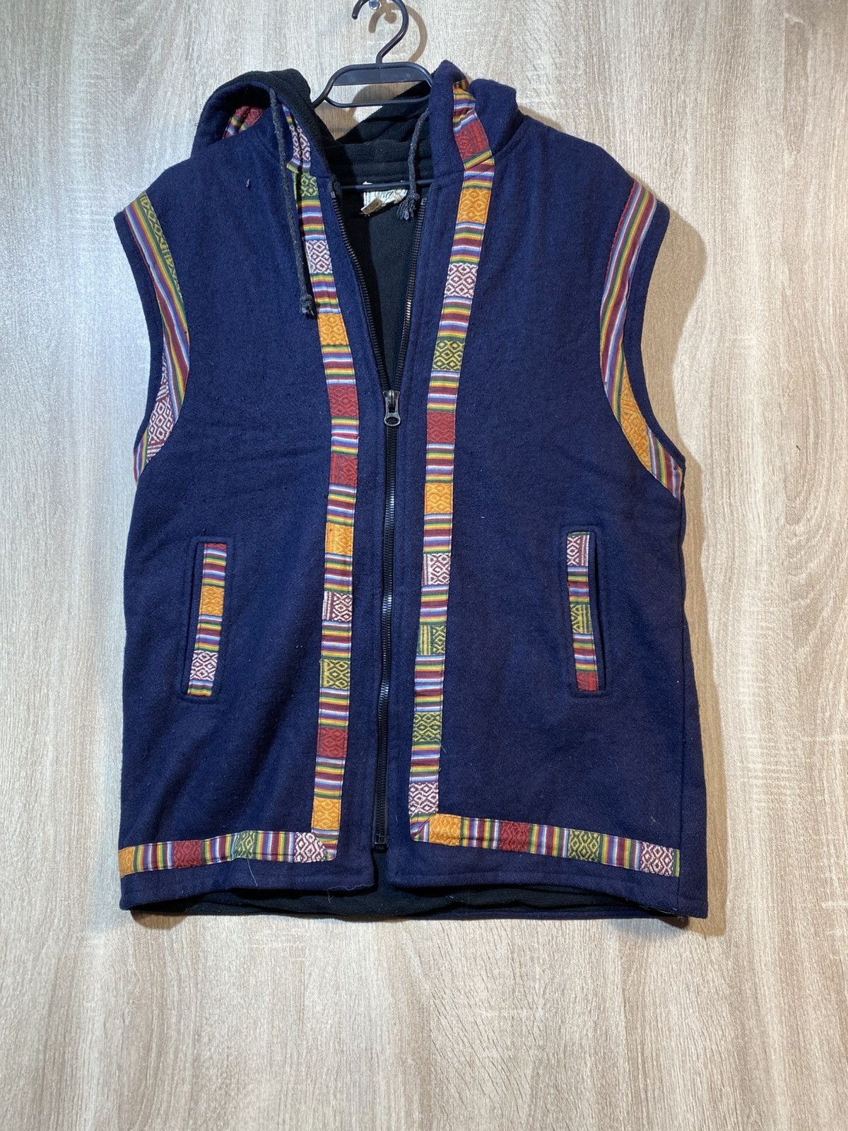 Designer × Vintage Vintage Wool vest made in Nepal women’s size L Size L / US 10 / IT 46 - 1 Thumbnail