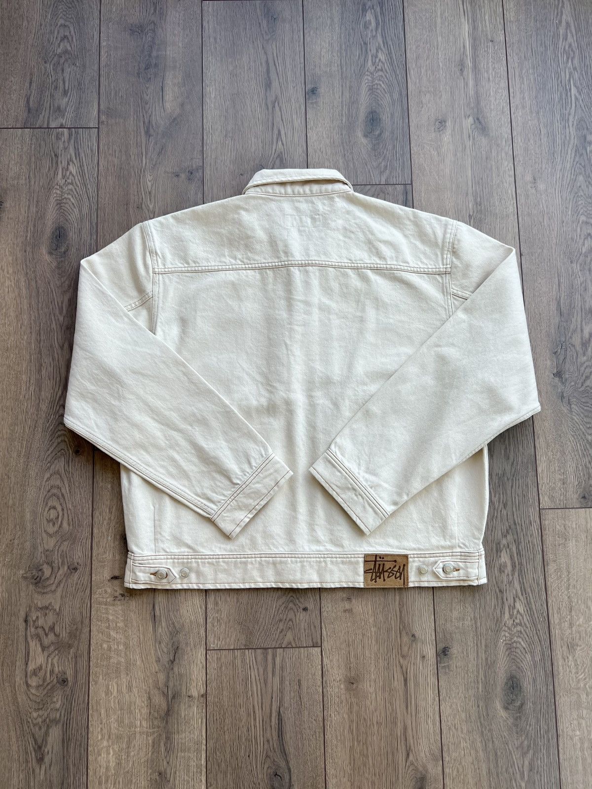 Stussy Stussy Denim Work Jacket Natural XL Size US XL / EU 56 / 4 - 2 Thumbnail