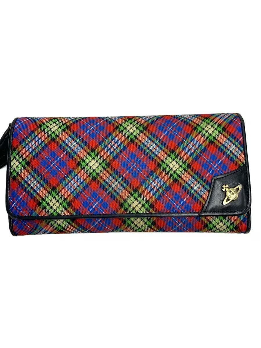 Vivienne Westwood Check Long Wallet Multi Colour