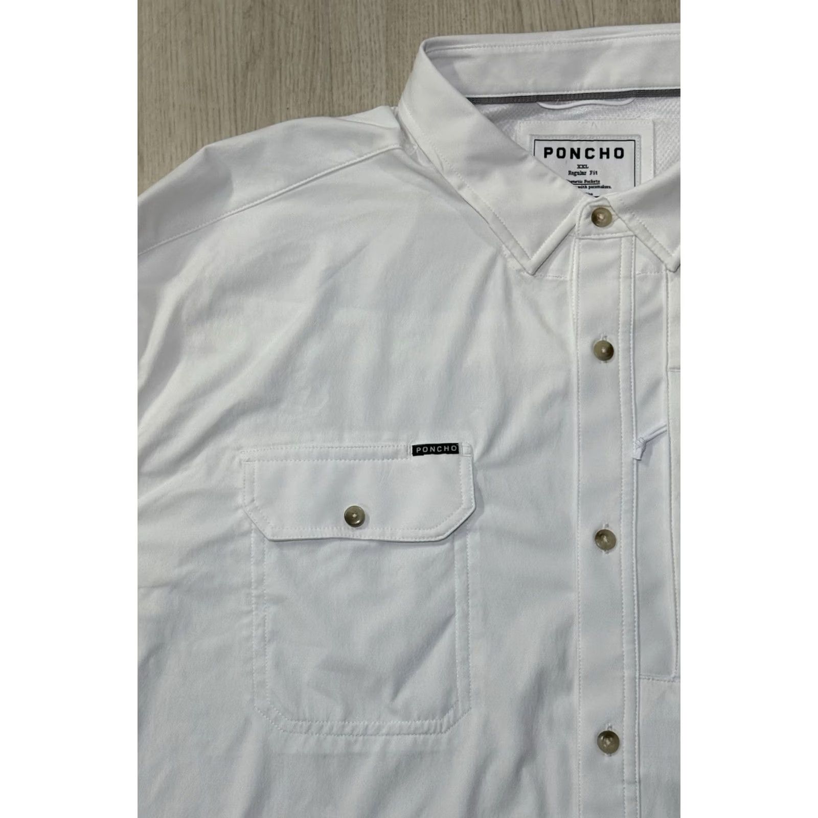 Vintage Poncho The Original Button Up Shirt XXL Vented Long Sleeve Workwear Outdoors Iceman Size US XXL / EU 58 / 5 - 3 Thumbnail