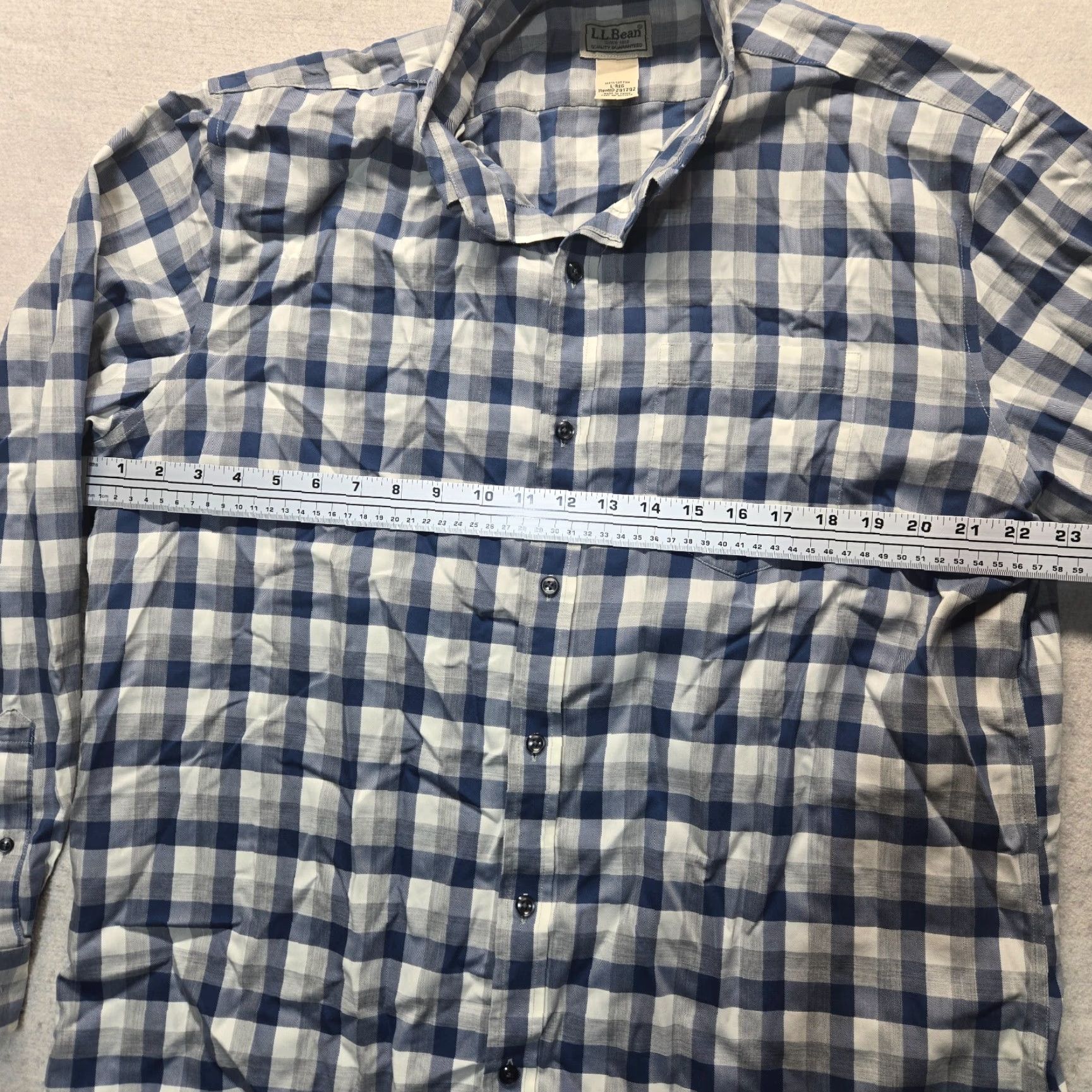Vintage LL Bean Shirt Adult L Blue 100% Cotton Button-Up Casual Mens Size US L / EU 52-54 / 3 - 4 Thumbnail