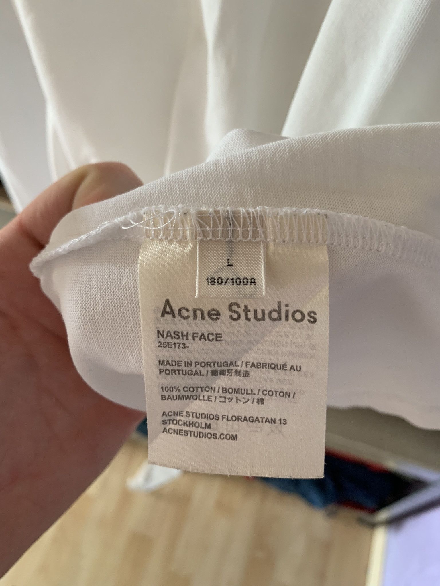 Acne Studios Acne Studios Patch Face White T Shirt Tee Mens L Size US L / EU 52-54 / 3 - 8 Thumbnail
