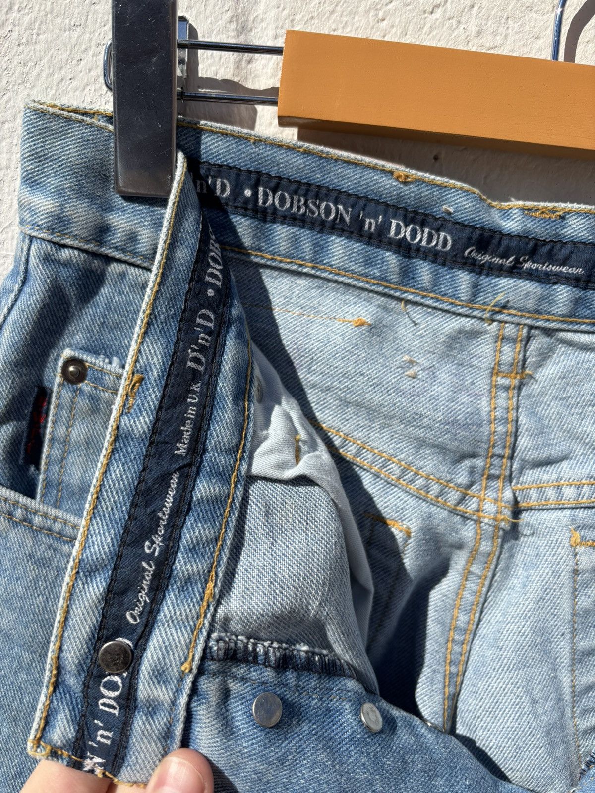 Vintage Vintage 90s High Rise Straight Leg Light Wash Denim Size US 29 - 6 Thumbnail