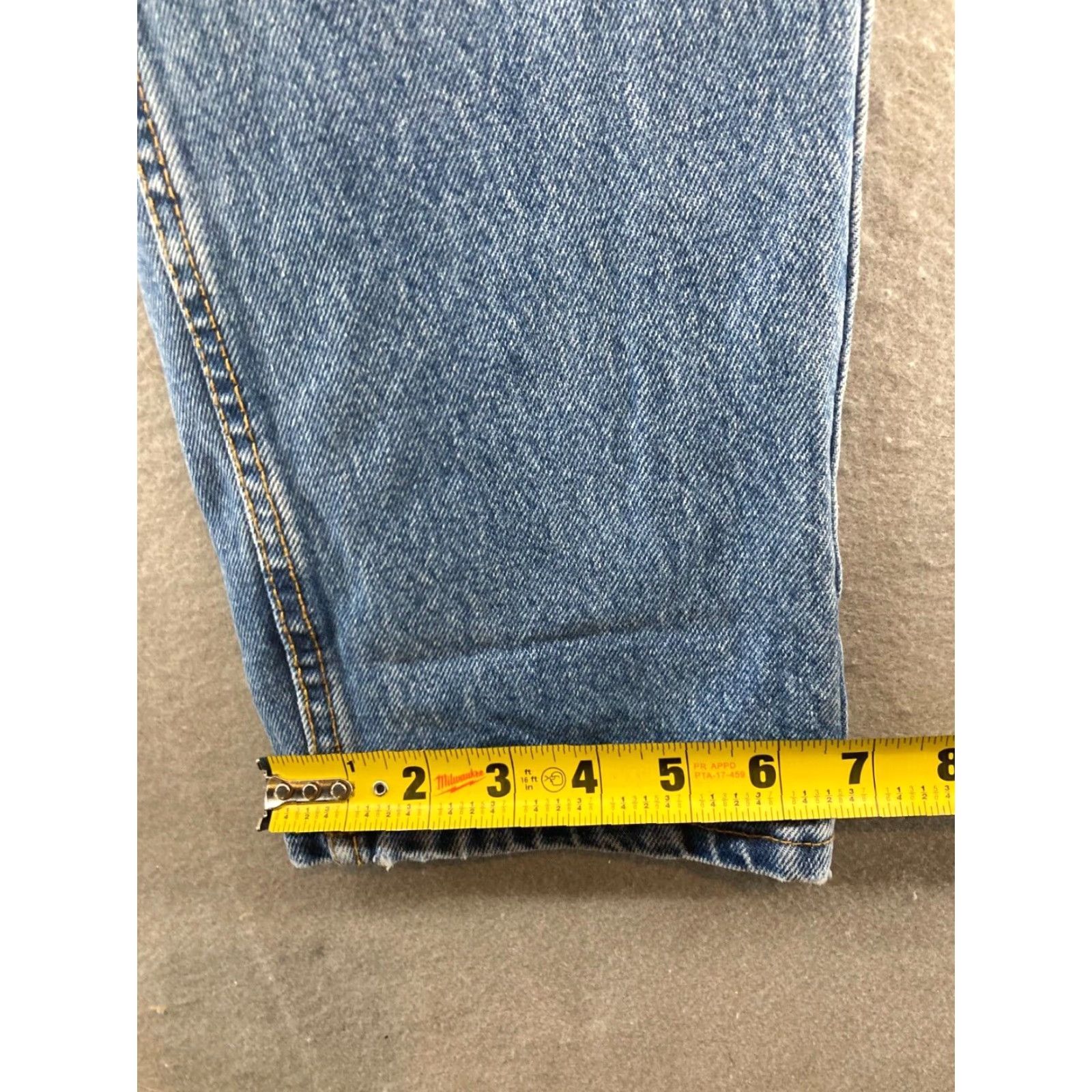 Jordache Jordache Womens Jeans 15/16 Vintage 90s High Rise Tapered Blue Denim 5-Pocket 30x29/Regular Womens Jeans Size 36" / US 14 / IT 50 - 6 Thumbnail