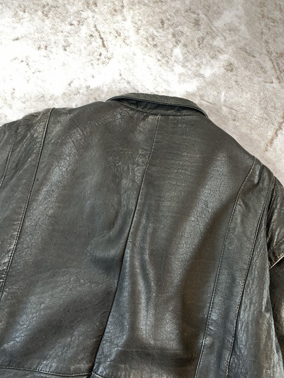 Genuine Leather × Vintage 90s Vintage Transformer Leather Jacket / Vest Size US XL / EU 56 / 4 - 9 Thumbnail
