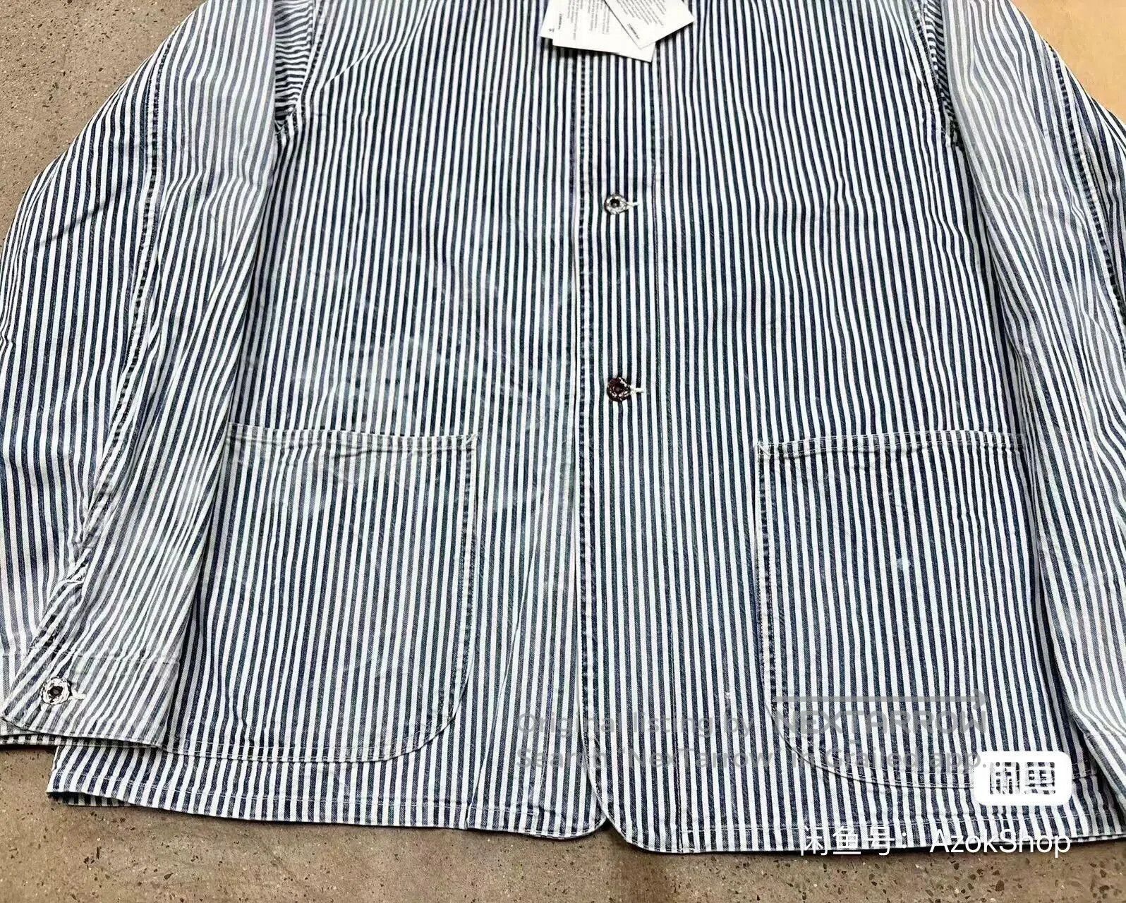 Visvim Visvim Coverall Hickory Dry Striped Jacket. Size US S / EU 44-46 / 1 - 3 Thumbnail