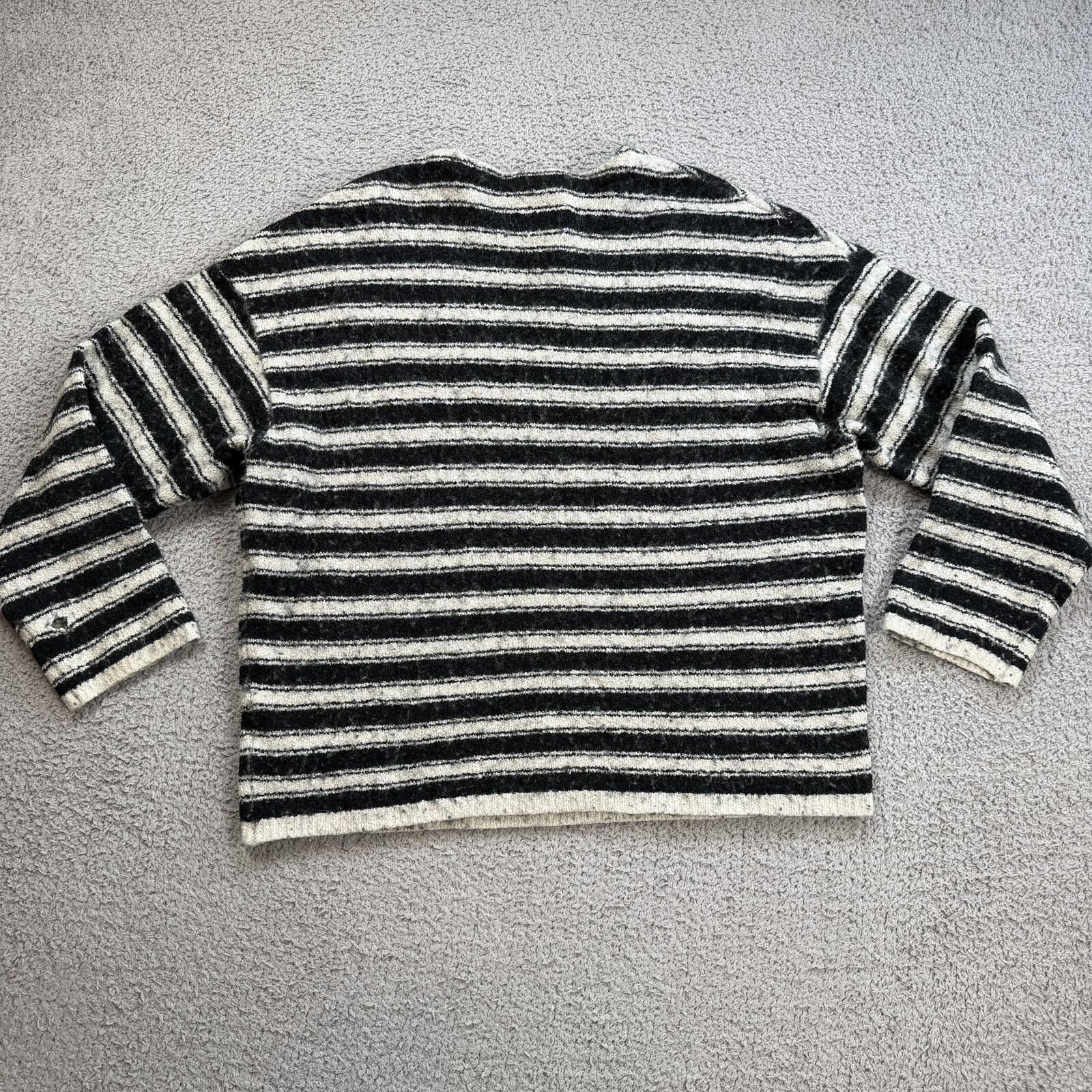 Allsaints AllSaints Womens Oversized Striped Wool Blend Sweater XS Size XS / US 0-2 / IT 36-38 - 3 Thumbnail