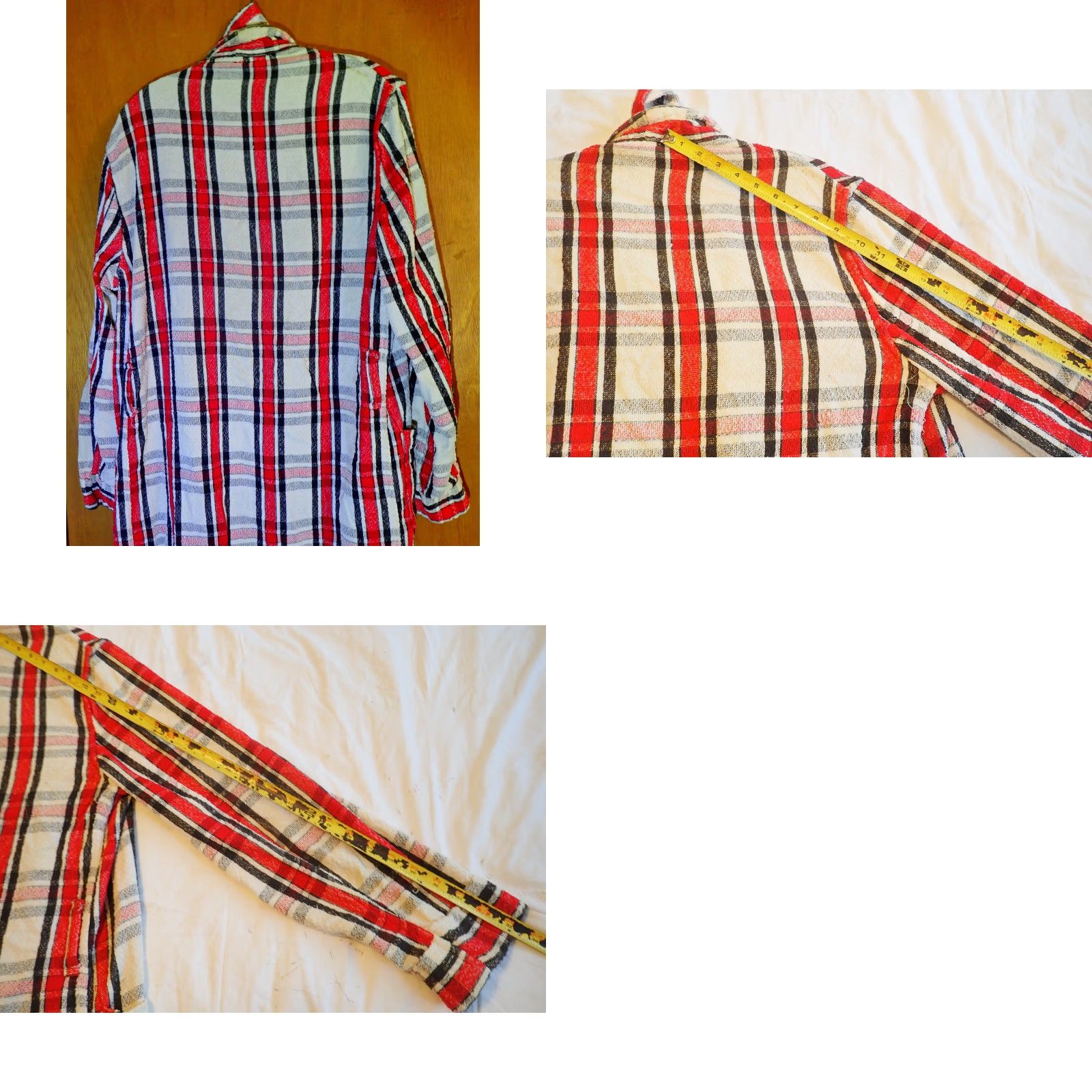 Vintage VINTAGE Pilgrim Sears Bath Robe Men’s Adult Large Plaid Belted Nubby Terry Cloth Fall Winter 50s 60s Size US L / EU 52-54 / 3 - 8 Thumbnail