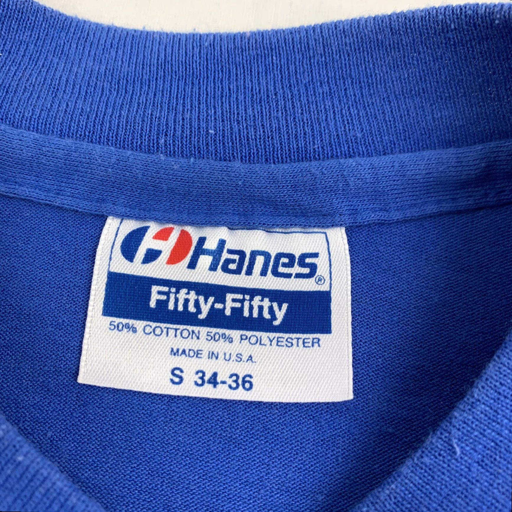Hanes VINTAGE Mississippi Steamboat T Shirt Men Adult Small Blue 1989 80s Made in USA Hanes Crew Neck Short Sleeve T-Shirt USA 80s 90s Size US S / EU 44-46 / 1 - 4 Thumbnail